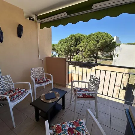 Appt 2 Pieces Avec Terrasse, Clim, Piscine, Parking A Port Camargue - Fr-1-250-292 Apartament Le Grau-du-Roi